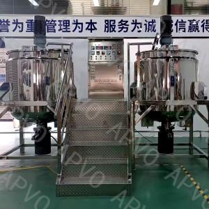 Customized Liquid Homogenizer Detergent Liquid Making Machine With Two Pots