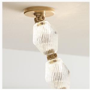 Buy cheap Modern Custom Chandelier With Brass Glass , Modern Crystal Chandelier from wholesalers