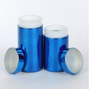 Buy cheap Wide Mouth Chrome Plating Metalized Canister Plastic Powder Canister from wholesalers