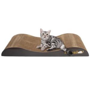 Buy cheap Free Catnip Corner Cat Scratcher , S Shaped Cat Scratcher Recyclable Material from wholesalers