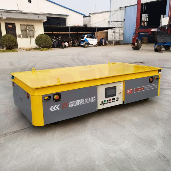 Battery Powered 5 Tons Trackless Transfer Cart For Omni-Directional Movement
