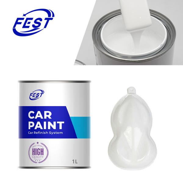 Quality 2K Solid Colors White Car Paint Automotive Paint Car Touch Up Paint   60um for sale