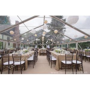 Buy cheap Outside Transparent Party tent with clear roof , PVC Fabric with UV Resistance from wholesalers