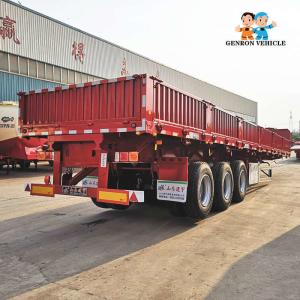Buy cheap Cargo Transportation 3 Axles 50T 1500mm Sideboard Trailer from wholesalers