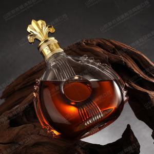 Glass Collar Material Empty Bottles for Beverage Liquor Whiskey Decanter Agave