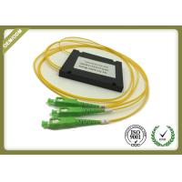 Buy cheap Fiber Optic 1x2 PLC Splitter With SC / APC Connector Low PDL High Stability product