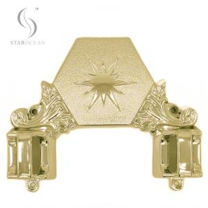 Buy cheap 18K Light Gold ABS Plastic Coffin Corner Coffin Ornament Funeral Interment 12# LG from wholesalers