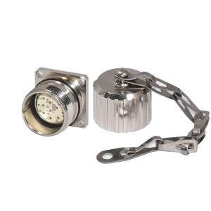 Buy cheap High Power M23 Connector Shielded Square Panel Mount 12pins Female Plug Connector from wholesalers