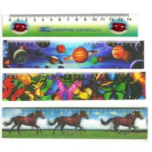 Buy cheap PLASTIC LENTICULAR custom design animation lenticular ruler 20cm 30cm plastic 3d lenticular printing ruler for students from wholesalers