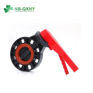 Customization Industrial Valve Plastic UPVC Butterfly Valve with Fluorinated