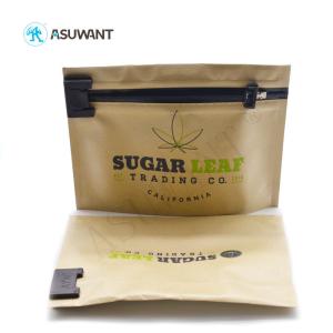 Buy cheap Marijuana 1g 1/8oz 1/4oz 1/2oz 1oz Mylar Aluminum Foil Exit Child Proof Bag Wth Zip Lock For Weed Weed Packing from wholesalers
