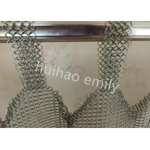 Buy cheap 0.8x7mm Welded Type Metal Ring Mesh Curtain For Interior Decoration from wholesalers