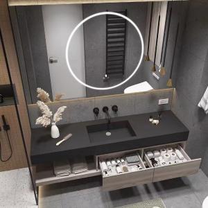 Buy cheap Plywood Bathroom Vanity Units , slate Countertop  Floating Vanity Cabinet from wholesalers