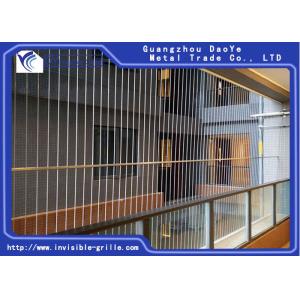 Anti Rust White Aluminum 1.6mm Balcony Invisible Grille