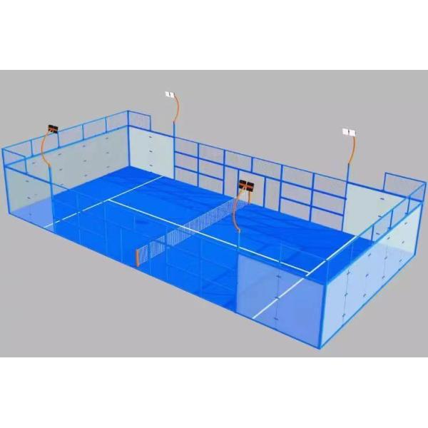 Super Panoramic Padel Court With Seamless Glass Walls For Uninterrupted