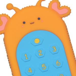 MHC Silicone Remote Teether Baby Silicone Teether Toy TV Remote Control Design