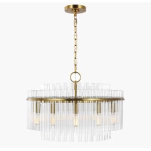 China Beckett Medium Chandelier CC12812PN Glass Pendant light on sale