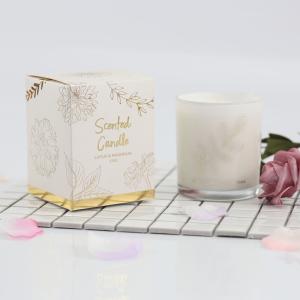 Buy cheap Screen Printing Home Scents Candles With Gold Stamping Folding Box from wholesalers