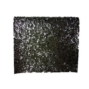 Buy cheap Synthetic Leather Pu Shiny Glitter Fabric , Black Sparkle Glitter Fabric product