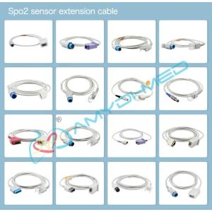 Buy cheap Grey TPU 6 Pin 40 Degree SpO2 Adapter Cable Pulse Oximeter Connector For Mindray PM9000 And Nellcor DB9 from wholesalers