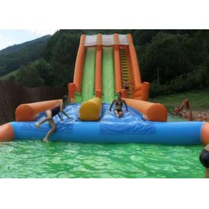 Buy cheap 0.55mm Plato Inflatable Water Slide With Swimming Pool from wholesalers