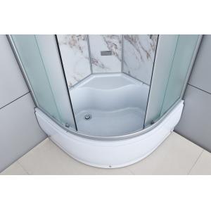 Buy cheap Bathroom White Quadrant Shower Enclosure Aluminum Frame from wholesalers