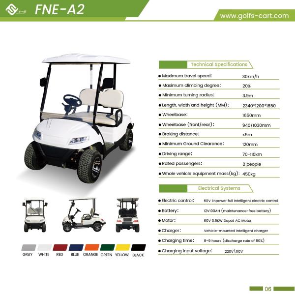 Quality Customization 3.5kw Electric 60v Golf Cart 4x4 For Large Communities for sale