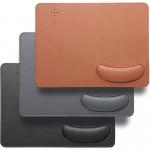 Buy cheap Custom Logo PU Leather Mouse Pad Wireless Charger With Wrist Rest from wholesalers