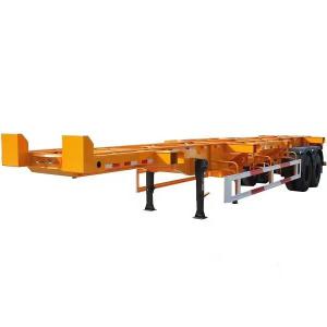 Buy cheap 40FT 45FT Skeletal Shipping Semi Trailer Cargo Transport Trailer 1310mm Wheel Base from wholesalers