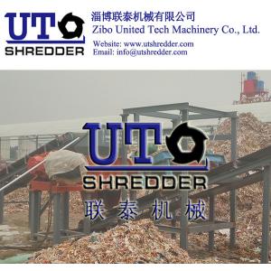 two engines shredder/ plastic shredder/ ragger wire recycling equiments / pulp
