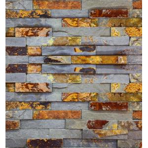 Buy cheap S1120 Flat Split Surface Finish Ledge Stone, Rust Slate Wall Stone Cladding from wholesalers