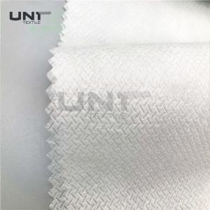 Buy cheap T Pattern Fusible Interlining Long Fiber Spunbond Non Woven Fabric Rolls For Garment Shoes Industry from wholesalers
