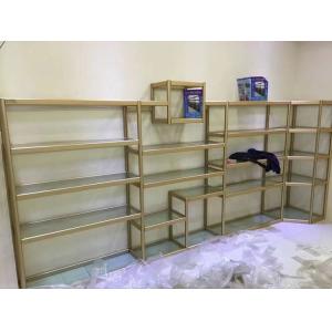 Simple Popular Metal Retail Shoe Shelves Stand Showcase Customized Design