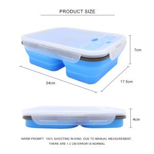Buy cheap Rectangle 3 Compartment Collapsible Bento Box For Adults from wholesalers