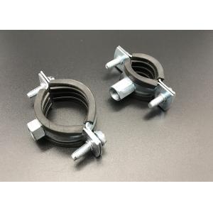 Buy cheap Pipe Cushion Clamps Galvanized Steel Rubber Lined EPDM Pipe Clamps from wholesalers