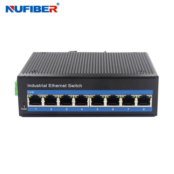 Buy cheap 10/100/1000M 8 RJ45 Ports Industrial Din Rail Ethernet Switch IP40 Unmanaged Industrial Switch from wholesalers