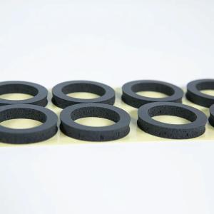 Buy cheap Black Waterproof Foam Cotton Pad Single Side Silicone Rubber Ring from wholesalers