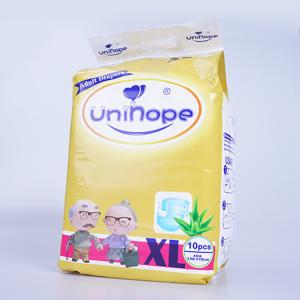 Ethiopia Customized Extra Thick Adult Diaper with and Breathable PE Film