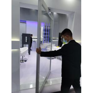 Buy cheap Slim Frame Aluminum Pivot Door with Tempered Clear Glass and 10 Years Warranty from wholesalers