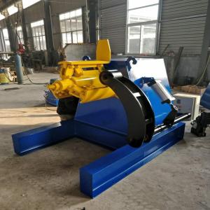 Buy cheap Automatic High speed Hydraulic Uncoiler / Decoiler Equipment With Conveyor from wholesalers