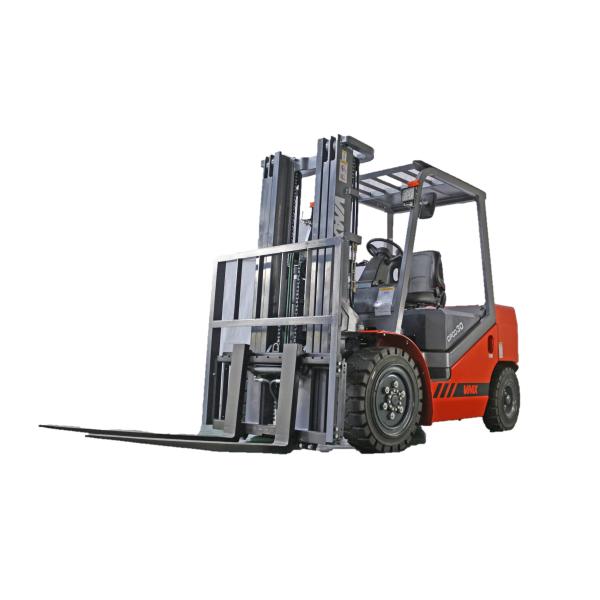 Counterbalance Diesel Powered Forklift / High Reach Forklift Load Capacity