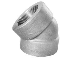 Buy cheap Alloy C-22 forged threaded 45deg elbow from wholesalers