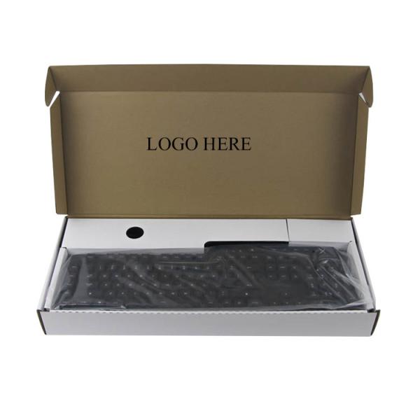 Buy cheap Custom Logo Printed Cardboard Computer Keyboard Packing Shipping Box from wholesalers