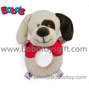 China 6 Plush Stuffed Soft Dog Handbell Toys For Infant on sale