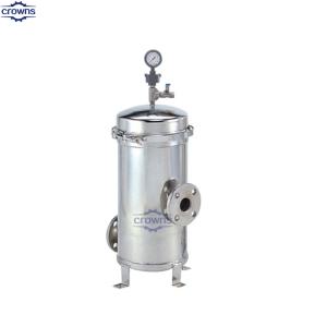China Industrial Multi Cartridge Filter Housing with Flange Connection 2 Inlet/Outlet Ports on sale