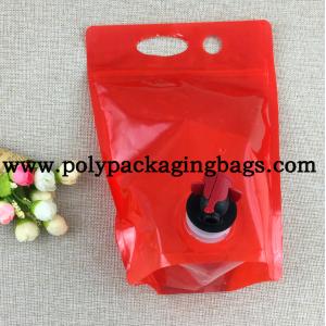 Buy cheap Waterproof Butterfly Valve 3L 5L Beverage Refill Pouches With Spigot from wholesalers