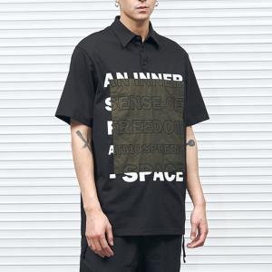Buy cheap Black Color Stylish Mens T Shirts Polyester / Cotton Material Patchwork Pattern product
