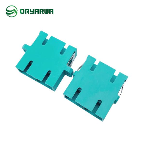 Buy cheap One Piece Molding SC Duplex Fiber Optic Adapter Flange Flangeless from wholesalers