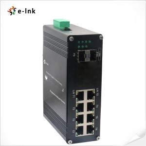Buy cheap L2+ Managed Industrial Ethernet Media Converter 8 Port 10/100/1000T 2 Port 1000X SFP from wholesalers