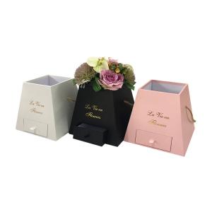 Buy cheap Different Design Cardboard Flower Boxes Environmental Friendly With Custom Logo from wholesalers